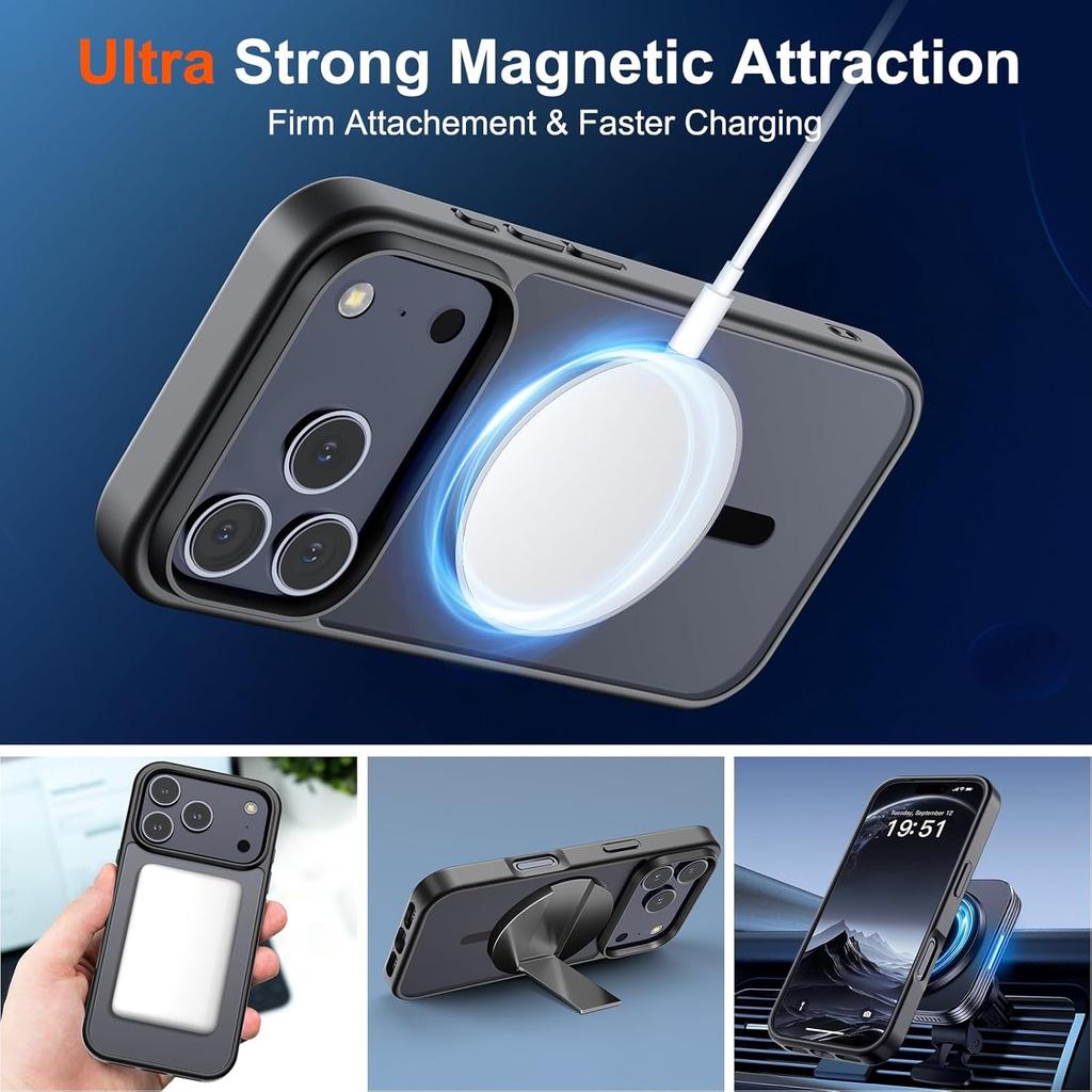 Magnetic Matte Case For iPhone 17 Pro Max Air 16E 16 E 15 Plus 14 13 Mini 12 11 SE 2022 2020 8 Mag Safe Translucent Shockproof Phone Cover Accessories