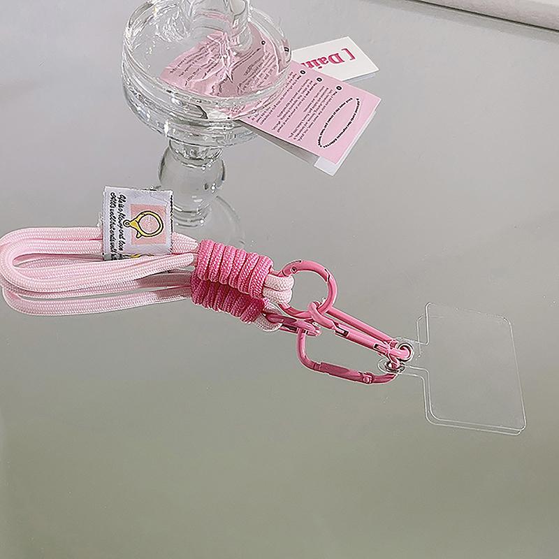 Color Combination Short Mobile Phone Lanyard Can Be Portable Anti-Release Rope Hanging Wrist Pendant Clip Hanging Decoration