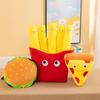 Plush Hamburger & Fries Pillow - Cute Snack Bag Doll Birthday Gift & Bedside Cushion