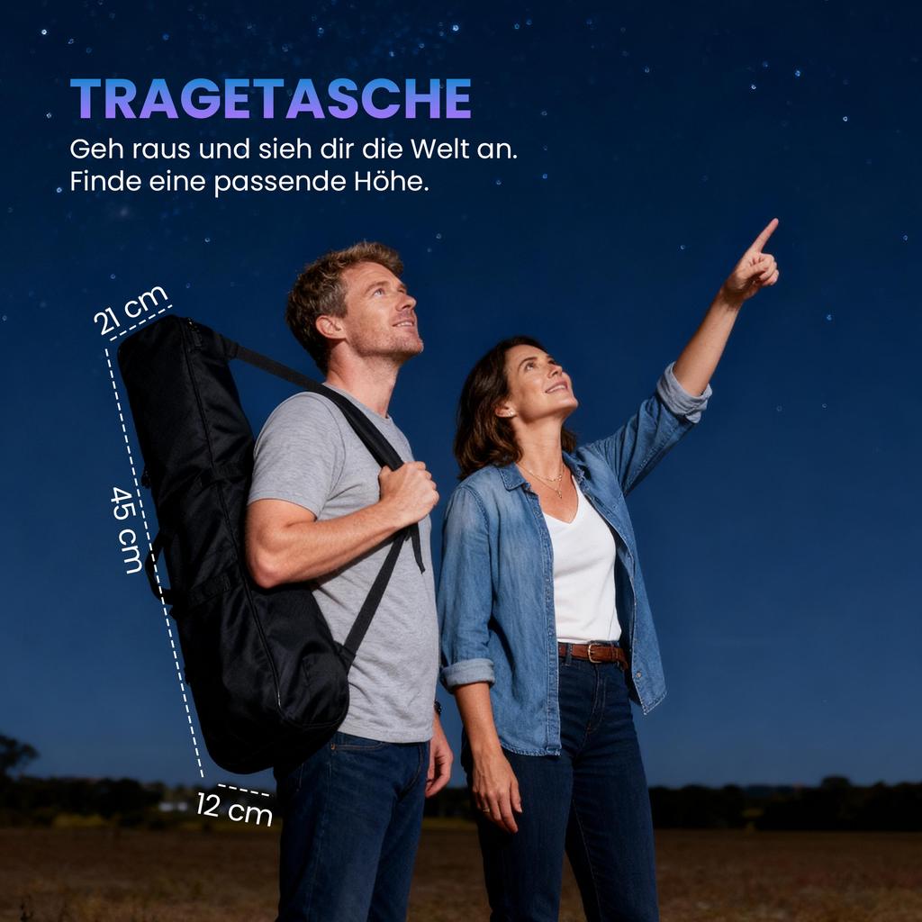 Astronomy Telescope for Adults and Beginners with 70 mm Aperture, Carry Bag, White