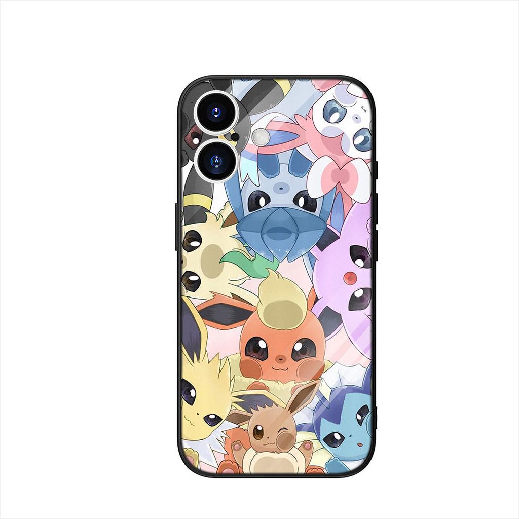 Cute P-Pokemons Bulbasaur P-Pikachus Phone Cover Case for Apple iPhone 16 15 14 Plus 13 12 Mini 17 Pro Max + 16E Air 16+ ProMax
