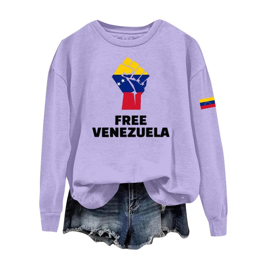 Damen bedruckter lässiger Sport-Kapuzenpullover mit langen Ärmeln und rundem Ausschnitt