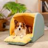 Cat Cave Comfortable Semi Enclosed Windproof House Nest Indoor Cat House For Outdoor Winter Sleeping Outside Home Travel Bedroom