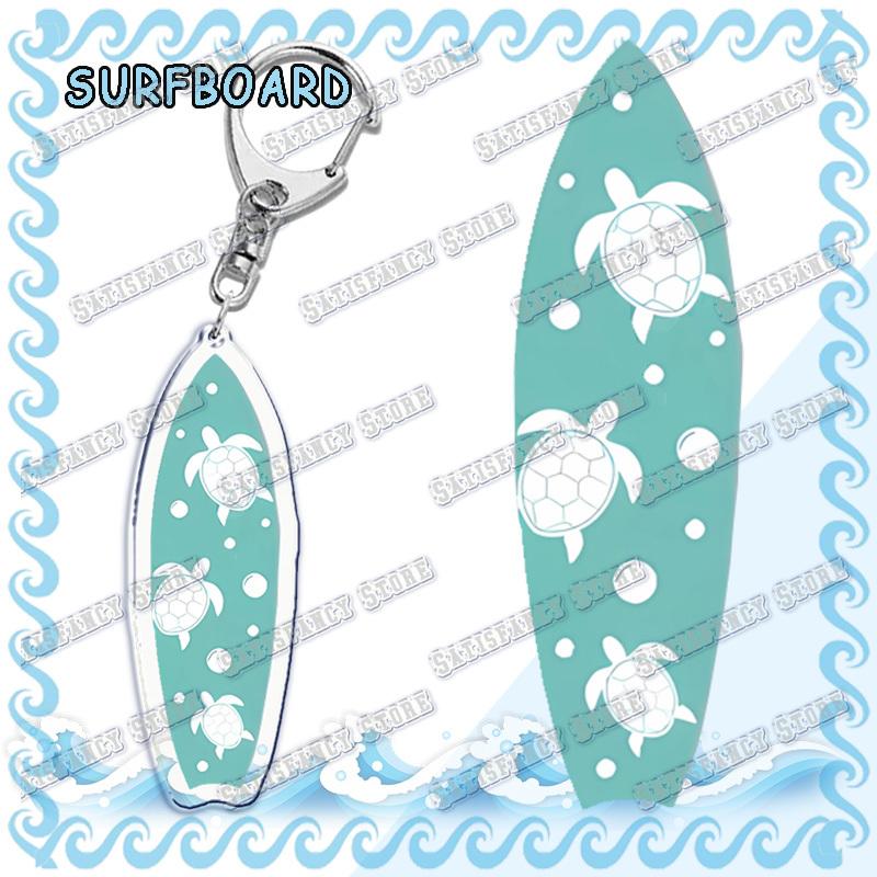 Waves Surfing Surfboard Keychains for Accessories Bag Bicycle Pendant Keyring Jewelry Fans Creative Beach Travel Gift Chaveiro