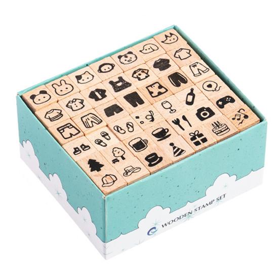42 Buc/Set Ștampile din Lemn Mini Ștampile Litere Alfabet Numere Ștampilă cu Cerneală pentru Craft pentru DIY Craft Card Album Foto Scrapbooking Plic