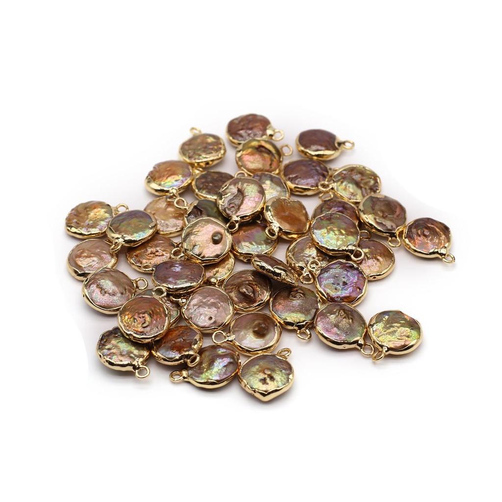 1 st/2 st Pärlhänge Runt Färgglatt Hänge För Smyckestillverkning DIY Örhängen Halsband Tillbehör