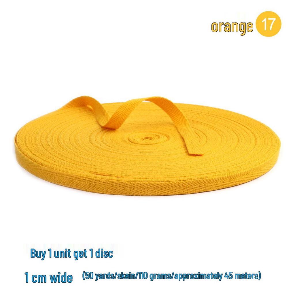 1cm Red-Purple Cotton Herringbone Tape: Festive Piping & Full-Edge Webbing