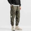 Vyriškos Vintažinės Krovinių Kelnės Plonos Daug Kišenių Oversize Kelnės Medvilninės Laisvalaikio Bėgimo Kelnės Streetwear Lopai Vyriški Drabužiai