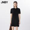 JNBY 2025 Summer Short-Sleeve Polo Collar A-Line Dress