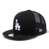 New Era 59FIFTY MLB LA Black Mesh Size 7 Los Dod Size 25J Cap, 7/8 (5950TR), Black, White,