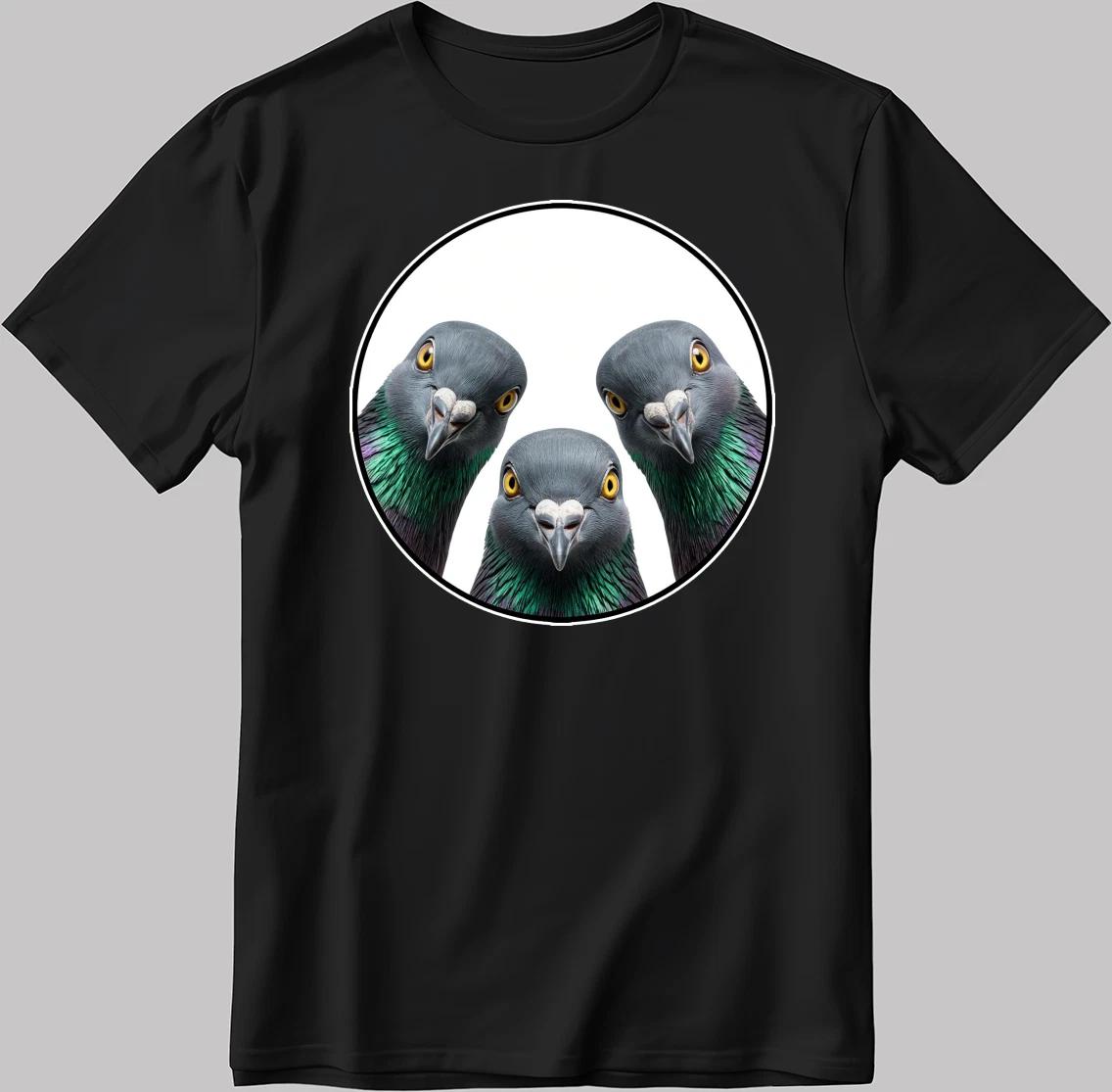 Pigeons Funny White-Black Men / Women T Shirt YZ143 2XL