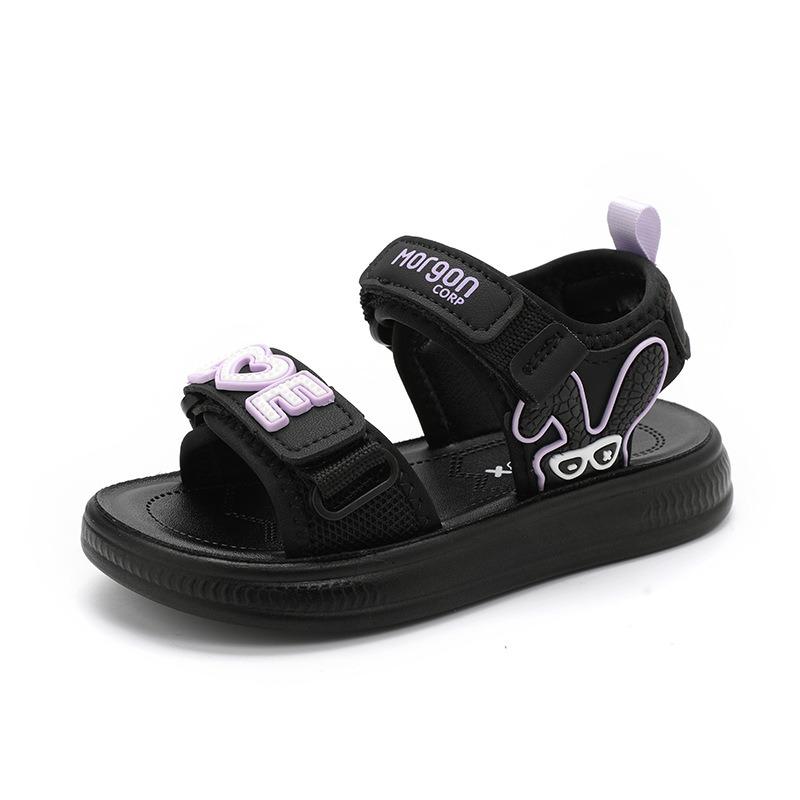 Neue Sommer-Sandalen für Mädchen - Modische Sport-Strandsandalen für Jugendliche mit offenen Zehen, weicher Sohle & Prinzessinnen-Stil