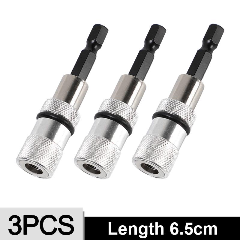 1/6x Hex Shank Magnetic Screwdriver Bit Holder Adjustable Screw Depth Extension Bar 1/4 Inch Power Drill DIY Tool Quick Release