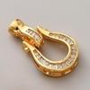 2PCS Fashionable Pearl Necklace Clasps: T-shaped, Zircon, U-shaped, Horseshoe-shaped, Hand-finished, Connecting, Male-Female, Sweater Chain