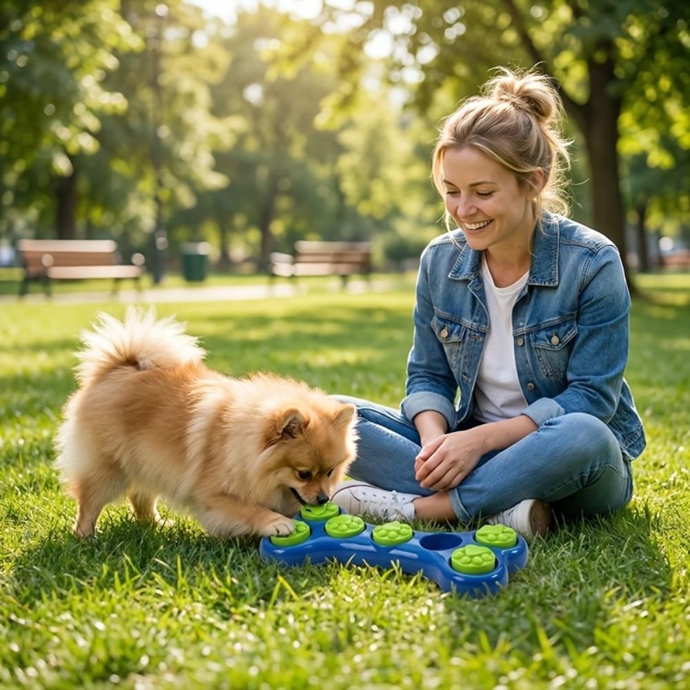 Non-Toxic Interactive Puzzle Feeder Bite-Resistant Dog Food Hiding Bowl Pet Enrichment