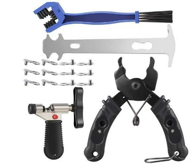 Mountain Bike Chain Tool Set: Caliper, Breaker, and Magic Buckle Pliers