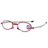 3PCS Foldable Reading Glasses with Free Box Telescopic Temple Eyewear Anti-Blue Light Eyeglasses for Men and Women