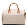 MCM Allover Print Design Detachable Adjustable Shoulder Strap Leather Boston Bag Handbag Medium Women handbags Beige MWBESEA07I9001