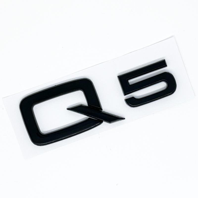 Argento nero Lettere Q2 Q3 Q4 Q5 Q6 Q7 Q8 30 35 40 45 50 55 TDI TFSI 2.0T Emblema Per Auto Audi Parafango Bagagliaio Logo Posteriore Adesivo