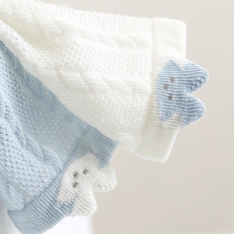 4 Pairs Newborn Baby Socks Light Thin Baby Girl Socks Soft Cotton Baby Boy Socks For Newborns