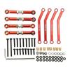 8PCS High Clearance Front Links Set 1 24 Aluminum Alloy Steel Wear Resistant Crawler Car Suspension Links Set for FMS