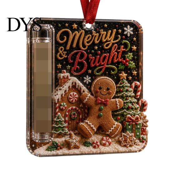 Decorative Holiday Money Gift Holder Christmas Cash Ornament, Acrylic for Cash, Funny Festive Box Xmas Tree Hanging Decoration Tree, Party Supplies