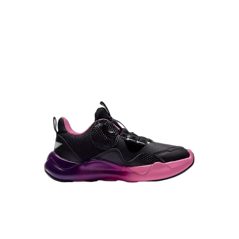 Li Ning Comfortable Daily Wear Durable Rebound Breathable Casual Shoes Kids Shoes Purple Pink YKCS176-15