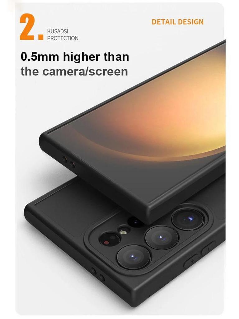 Magnetic Frosted Oil-Feel Phone Case for Samsung Galaxy S25/S24 Ultra/S22 Plus