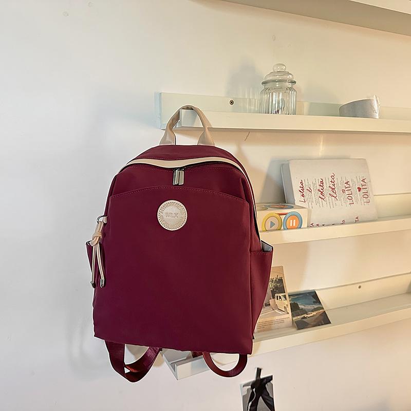 Lightweight and simple student backpack casual versatile lightweight travel shopping backpack