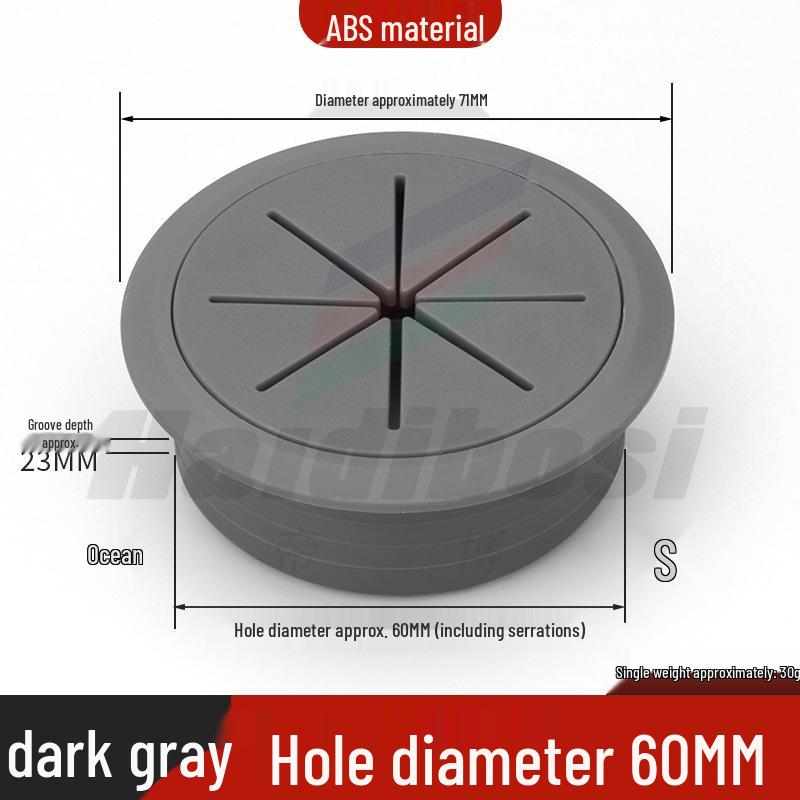 Desktop Decorative Cable Management and Sealing Cover for Desk Cable Holes