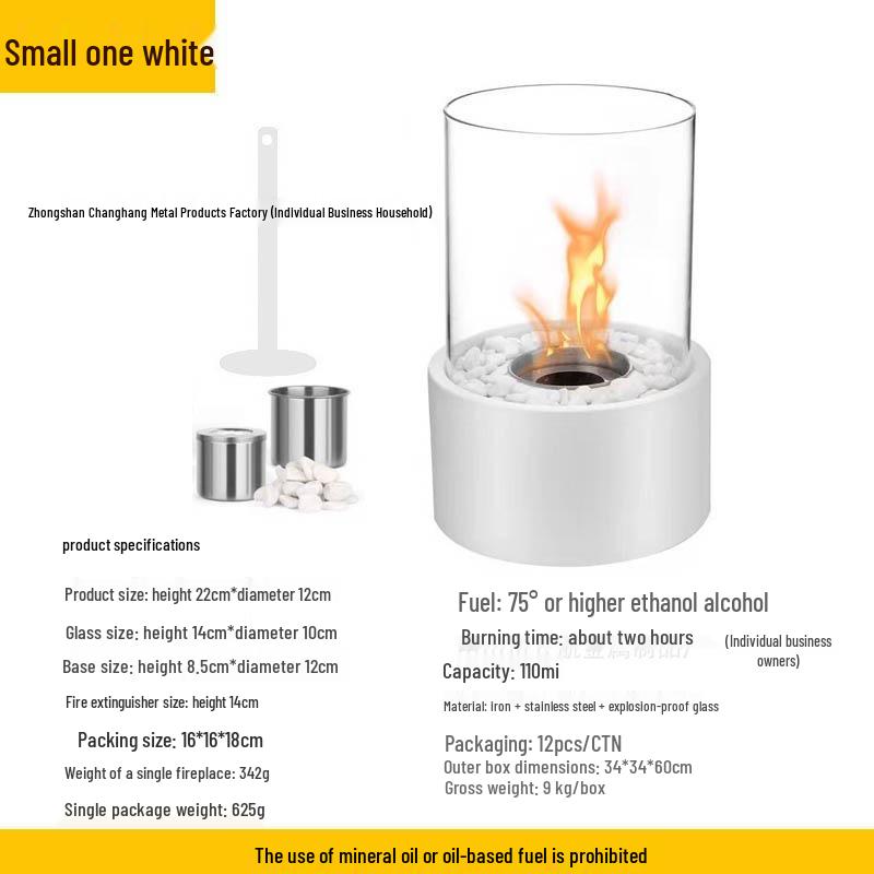 

Портативный круглый этаноловый камин: Маленький настольный камин для помещений для атмосферы бара