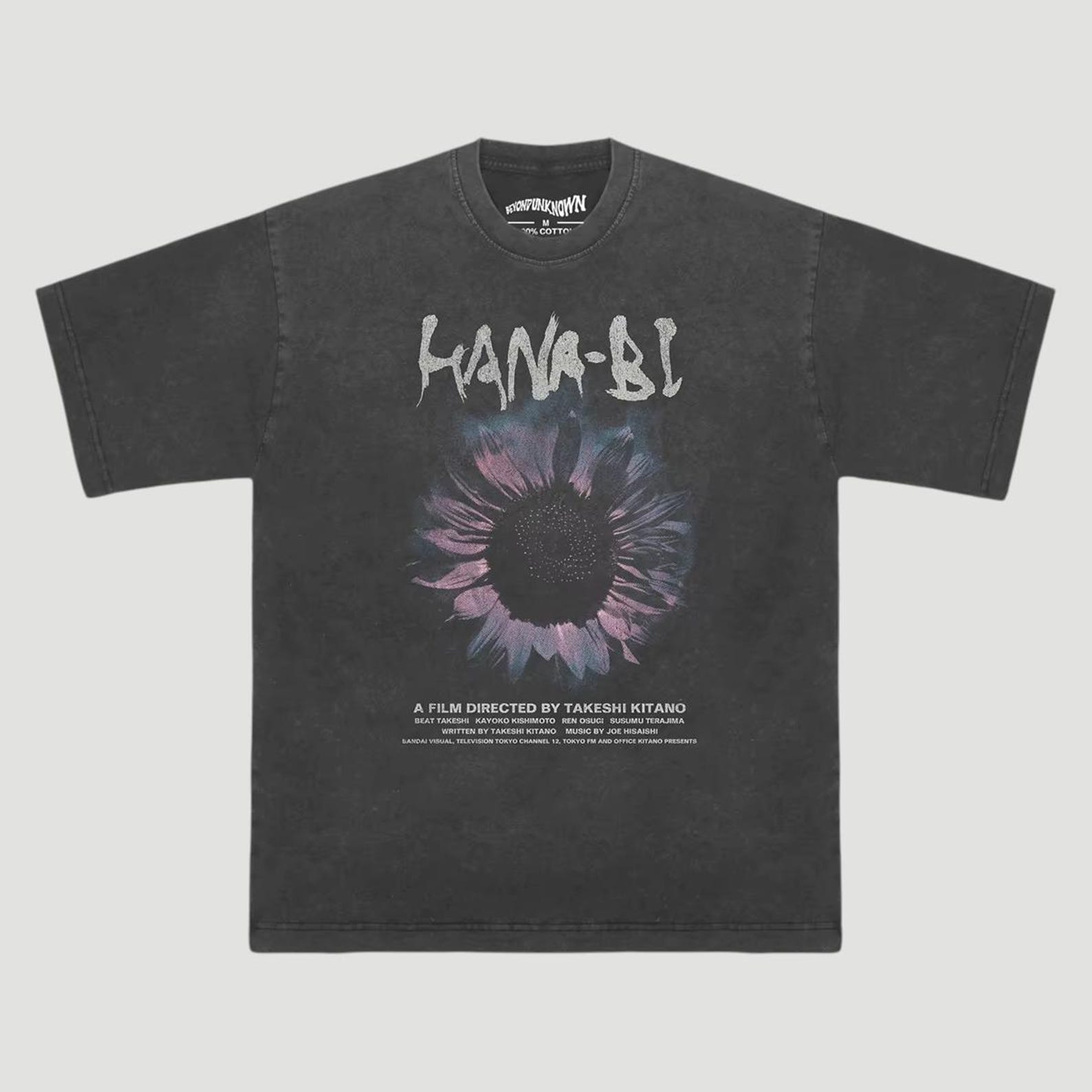 Hana-Bi T-Shirt, Takeshi Kitano Film Tee, Japanese Crime Drama Graphic Shirt M