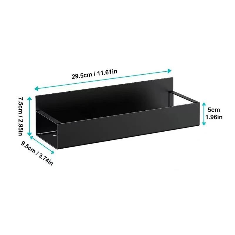 2Pcs Magnetic Spice Rack for Refrigerator Magnetic Storage Shelf Wall Mounted Fridge Organizer Spice Jar Holder