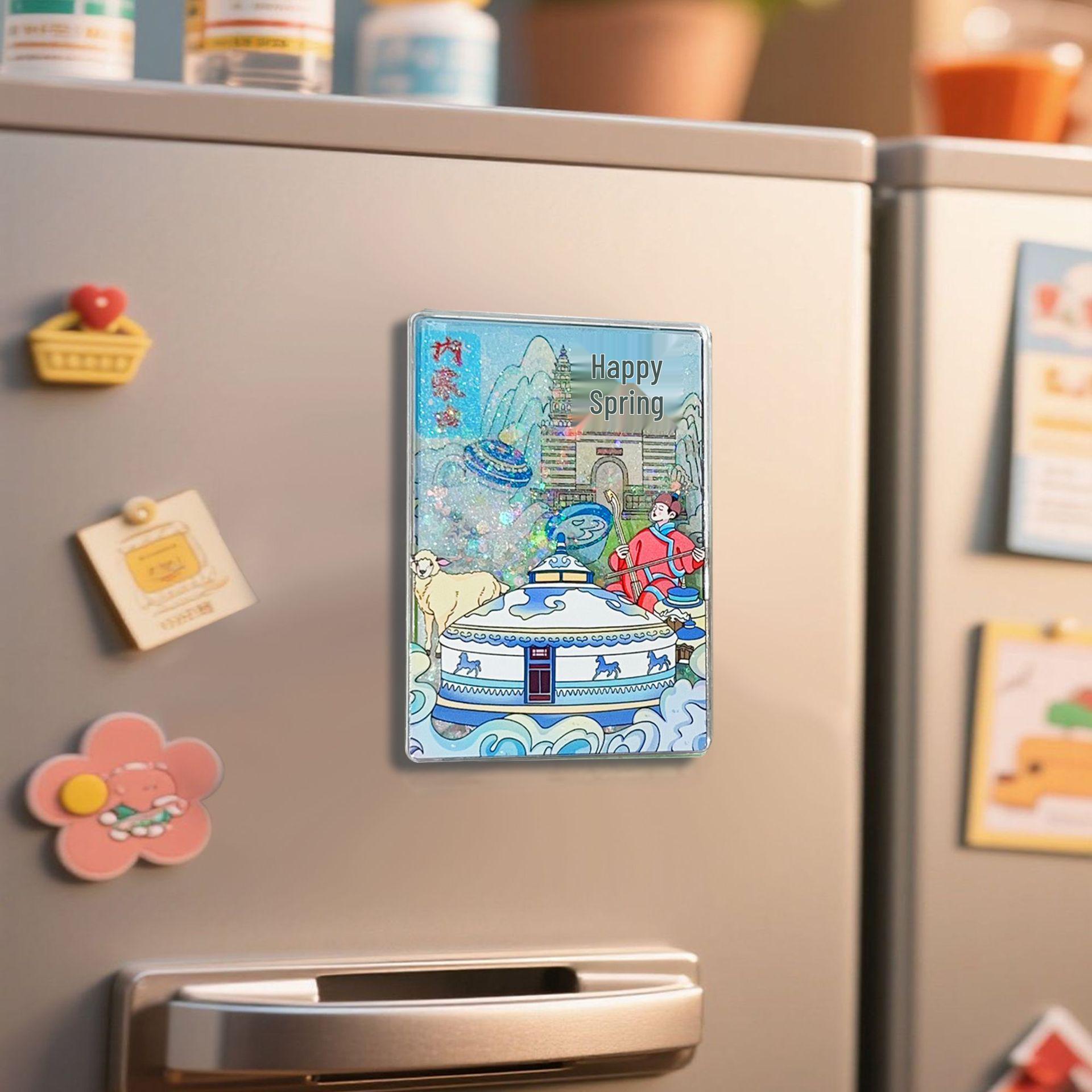 Beijing and Xi an Cultural Souvenir Refrigerator Magnets – Custom Resin Stickers