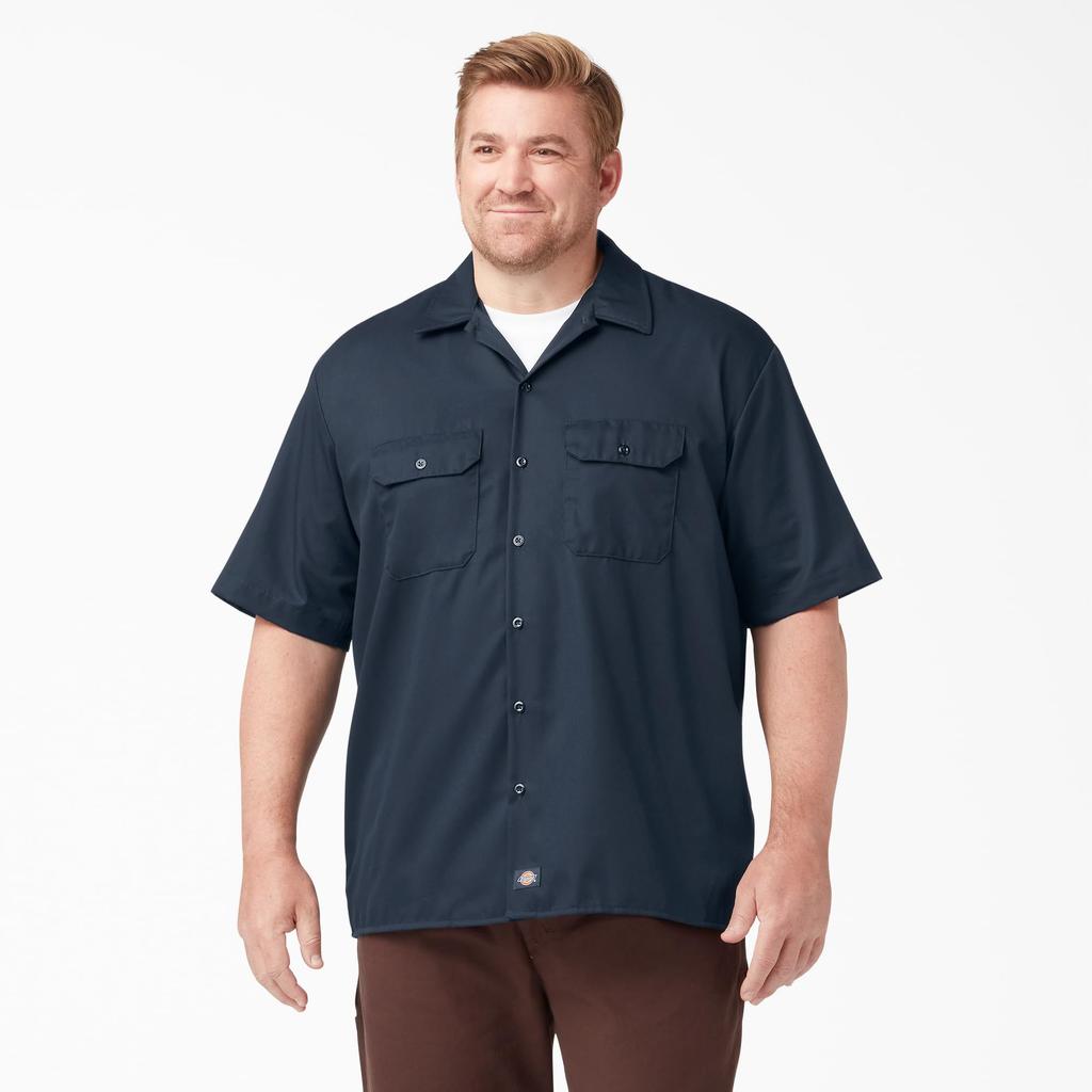 Dickies Work Shirt Short Sleeve Dark Navy 1574
