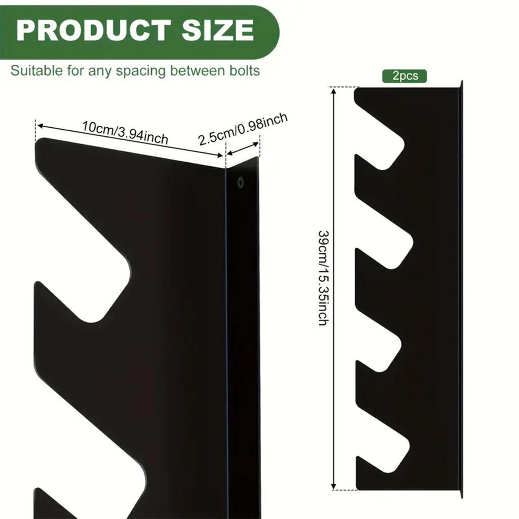 Steel Garage Tool Organizer Wall Mount Garage Tool Storage Racks Garden Tools Supplies Holder For Broom, Shovels And Rakes