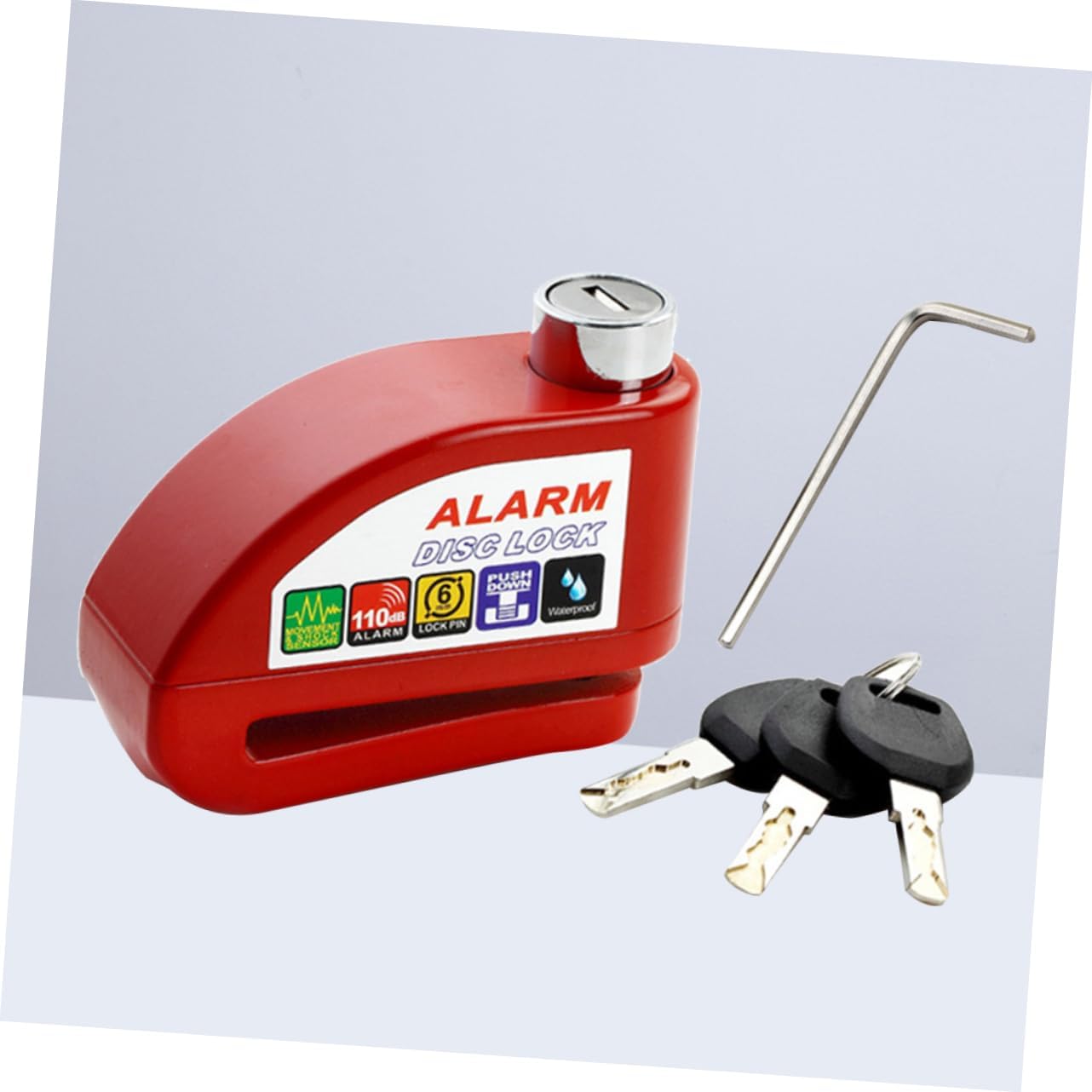 Дисковый замок Сигнализация Дисковый замок Мотоцикл Дисковый замок Мотоциклетный замок — фото 2