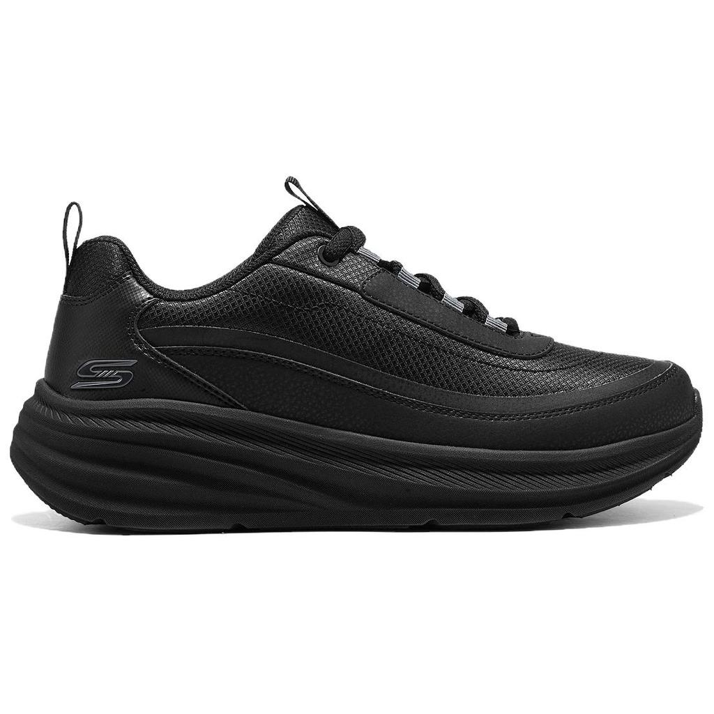 Skechers Bobs Skillz Comfortable Versatile PU Mesh Breathable Height-Increasing Running Shoes Men sneakers Black 118440-BBK