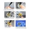 Resin Beads Molds with Hole Silicone Resin Epoxy Molds for Cabochon Gemstone Pendant Earrings Jewelry Casting Molds