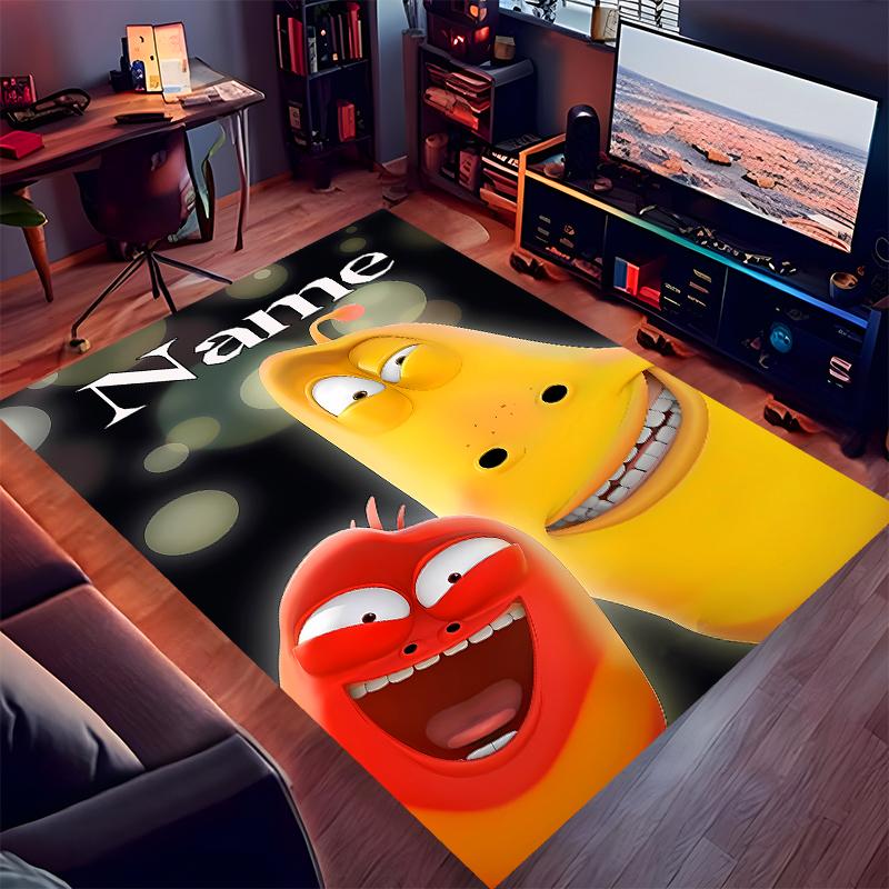 Custom Personalization Larva Print Area Rug - Soft, Washable Non-Slip Indoor Mat,Living Room,Home&Office Decorative Rug