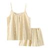 Women's Summer Floral Suspender Shorts Pajamas  Cotton Vest Shorts Home Wear