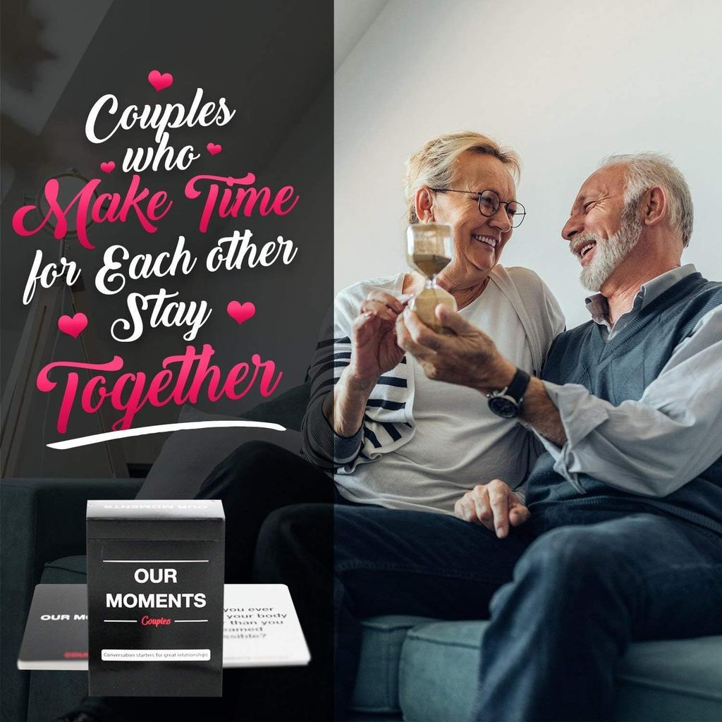 I Nostri Momenti Coppie Famiglie 100 Spunti di Conversazione per Relazioni Gioco di Carte Divertente per la Conversazione