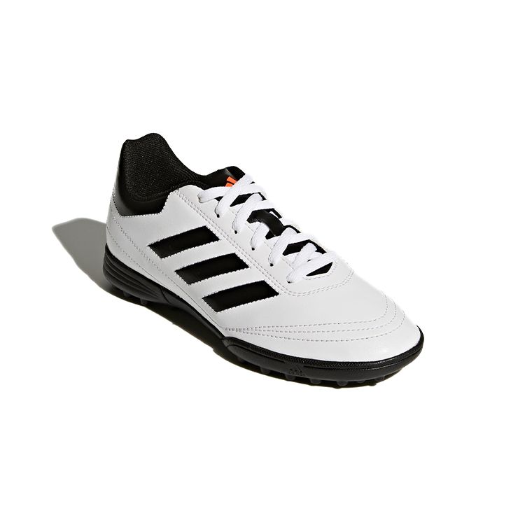 Adidas Goletto VI TF Round Toe Comfortable Shock Absorbing Durable Low Top Soccer Shoes Kids Soccer Shoes Black White AQ4305