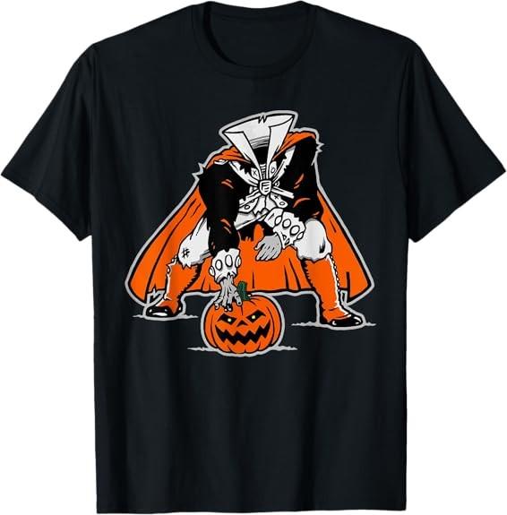MOST POPULAR! Headless Horseman Pumpkin Halloween Best Gift Tee T-Shirt S-3XL S