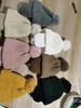 Winter Children's Knitted Hats Fashion Boys and Girls Baby Warm Ear Hats Cute Hairball Knitted Wool Hats Children