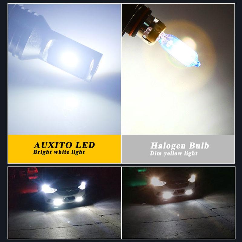 2pcs H7 H1 H8 H9 H11 9005 9006 LED Bulbs HB3 HB4 CSP LED Super Bright Headlight DRL Lamp 6000K White