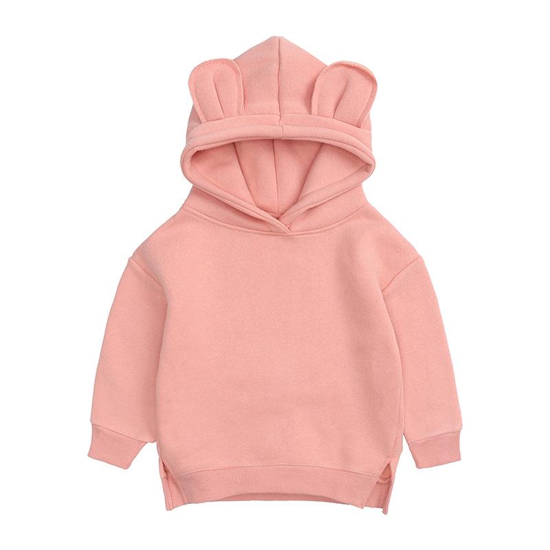 Unisex Kids' Fleece Hoodie: Korean Style Thickened Sweatshirt for Autumn/Winter 2026