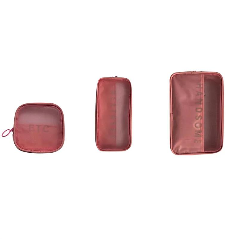 3Pcs Makeup Bags S M L  Model Multi-function Non-dirty Waterproof Storage Bag Women Men