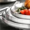 304 Stainless Steel Round Plate, Double-Walled Insulated Dinner Plate, Plates for Snack, Dishes and Fruit
