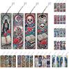 4Pcs Halloween Patterns DIY Diamond Art Bookmark Diamond Painting Art Bookmarks for Readers Home Office Book Decor & Gift Idea